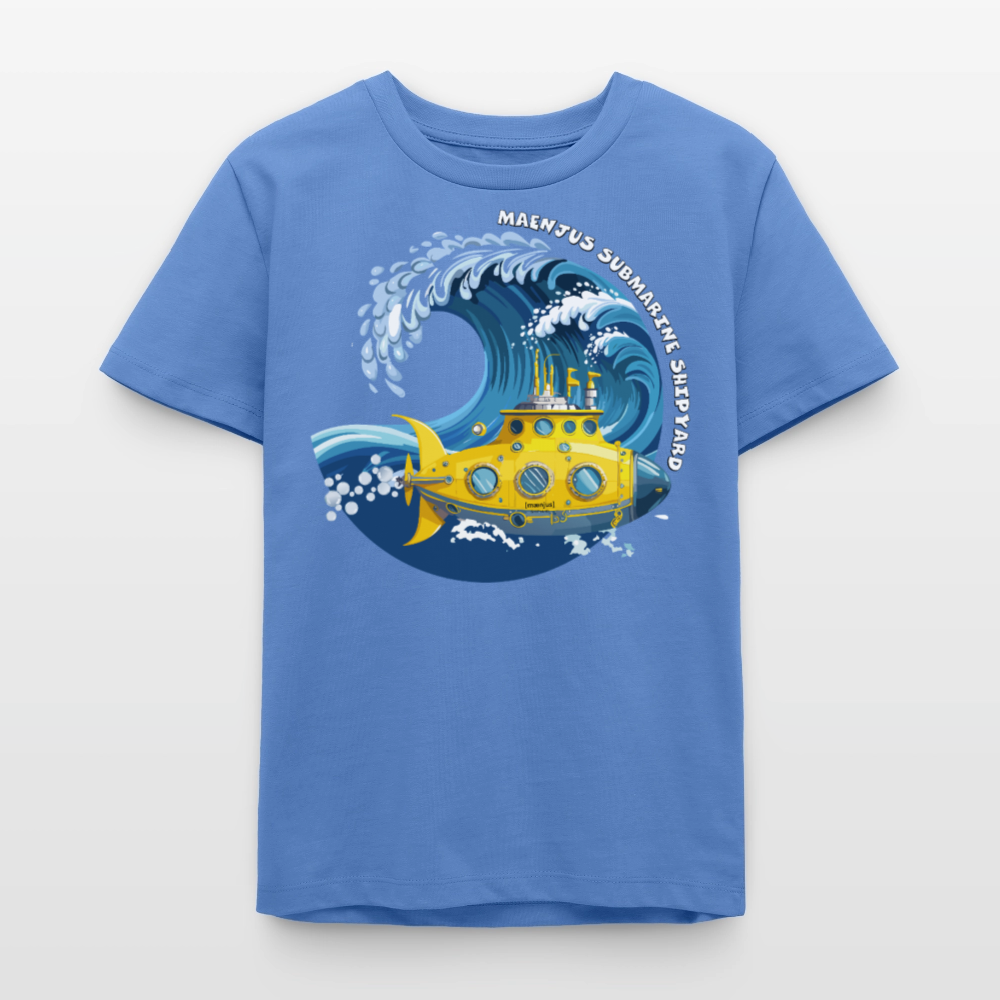 MNJS TEENS Bio T-Shirt mit SUBMARINE SHIPYARD PRINT - Blau