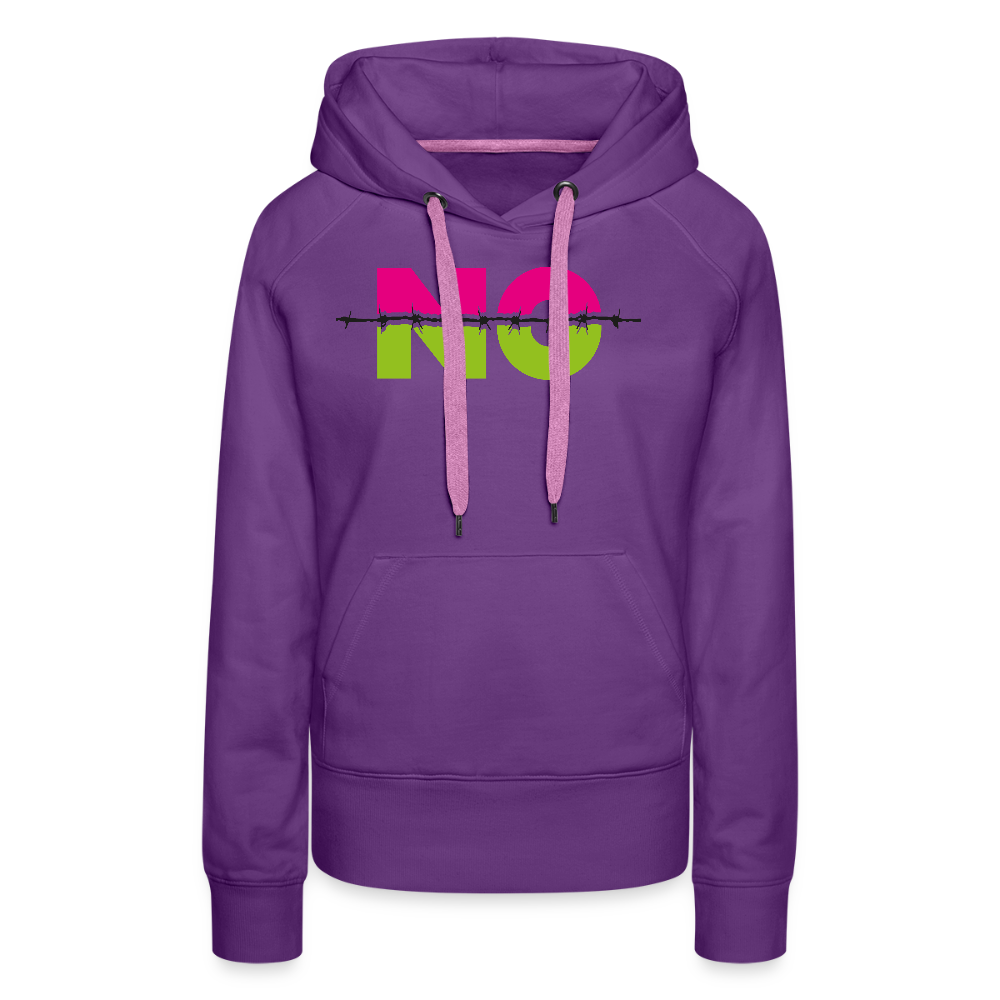 Frauen Premium Hoodie mit NO PRINT - Purple