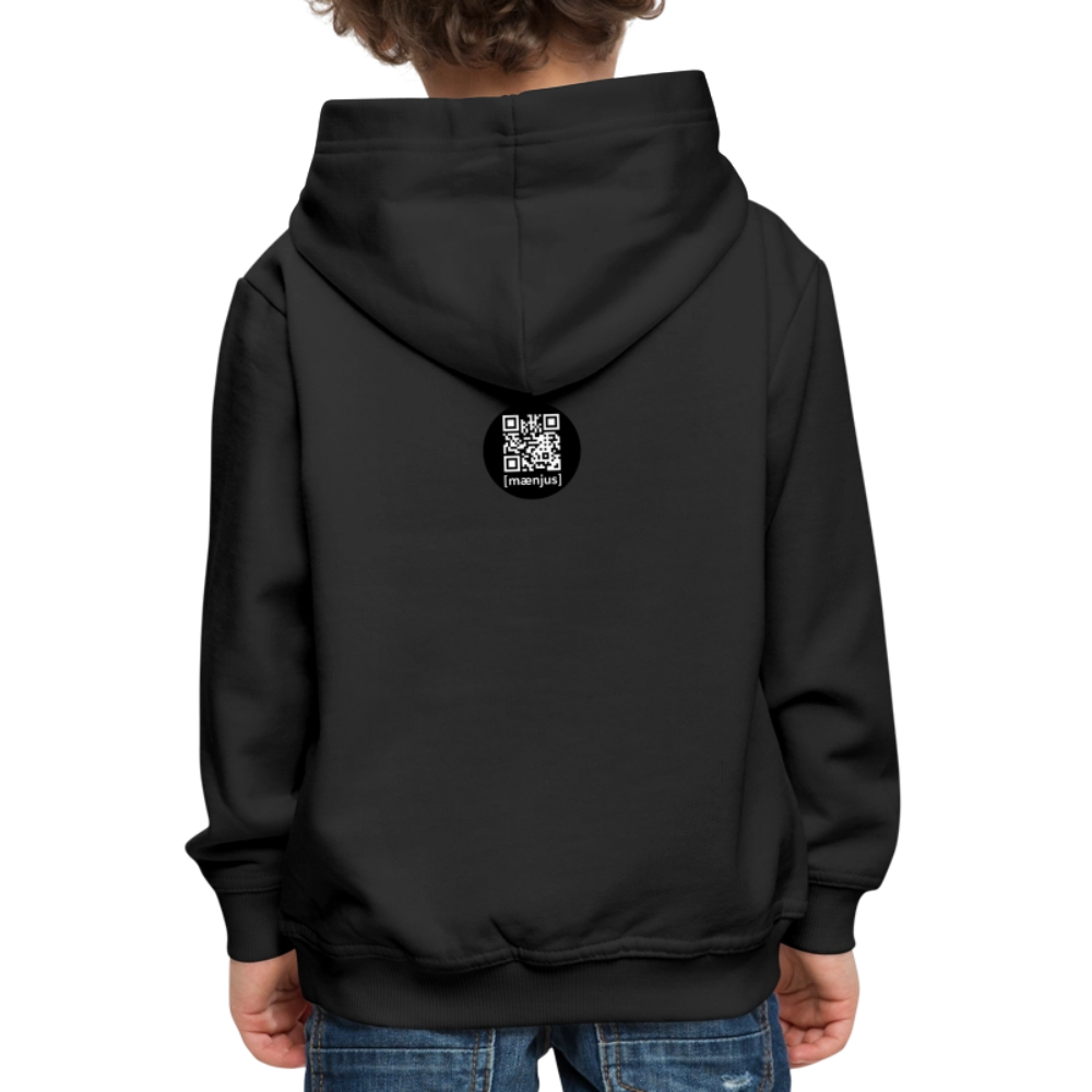 MNJS KIDS Premium Hoodie mit WELCOME TO THE JUNGLE PRINT - Schwarz