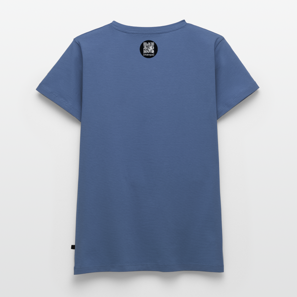 Frauen Premium T-Shirt mit OKTOBERFEST SKULL GIRL PRINT - Taubenblau