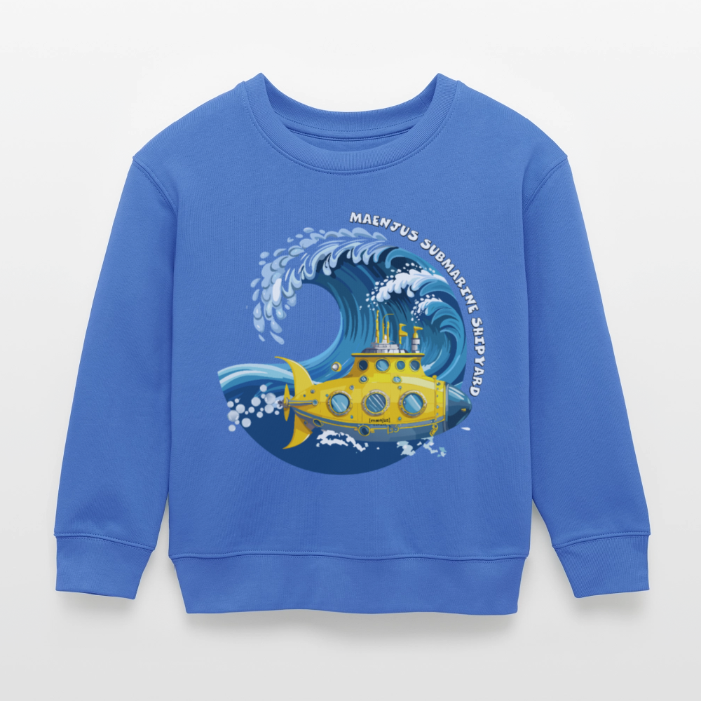 MNJS KIDS Mini Changer Bio Sweatshirt mit SUBMARINE SHIPYARD PRINT - carolina Blue
