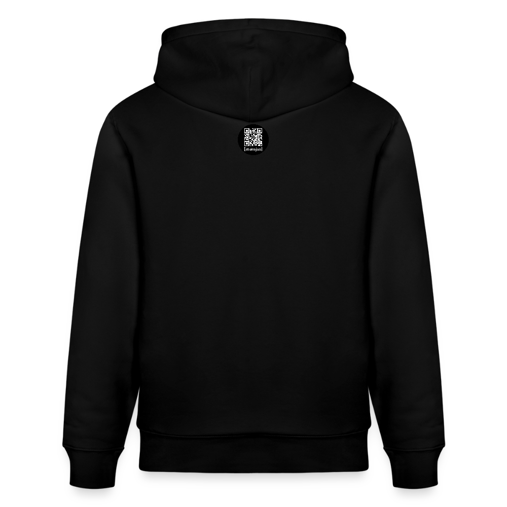 Unisex Bio-Hoodie mit KEEP CALM PRINT - Schwarz