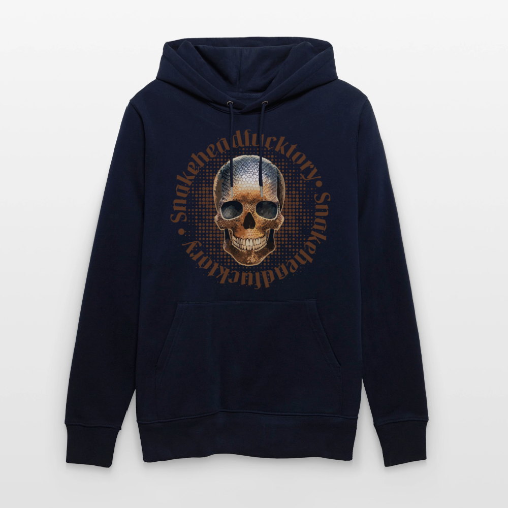 Unisex Hoodie mit SNAKEHEAD SKULL PRINT - Navy