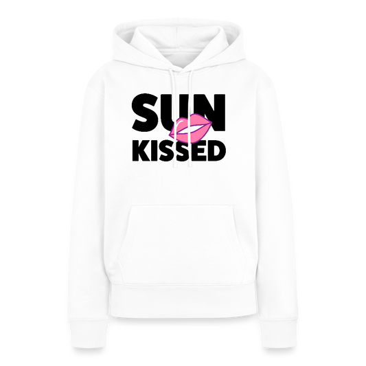 Frauen Premium Hoodie mit SUN KISSED PRINT - Weiß