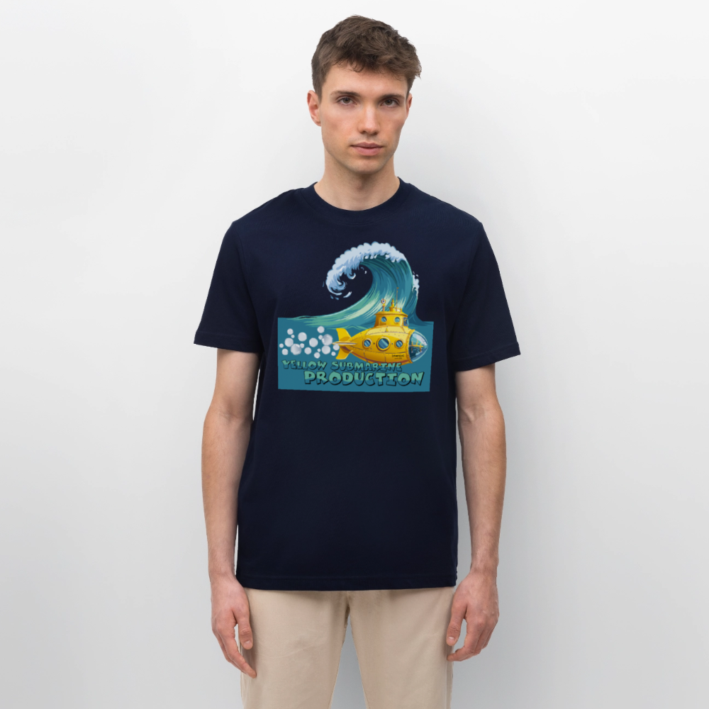 Unisex Bio-T-Shirt mit YELLOW SUBMARINE PRODUCTION PRINT - Navy