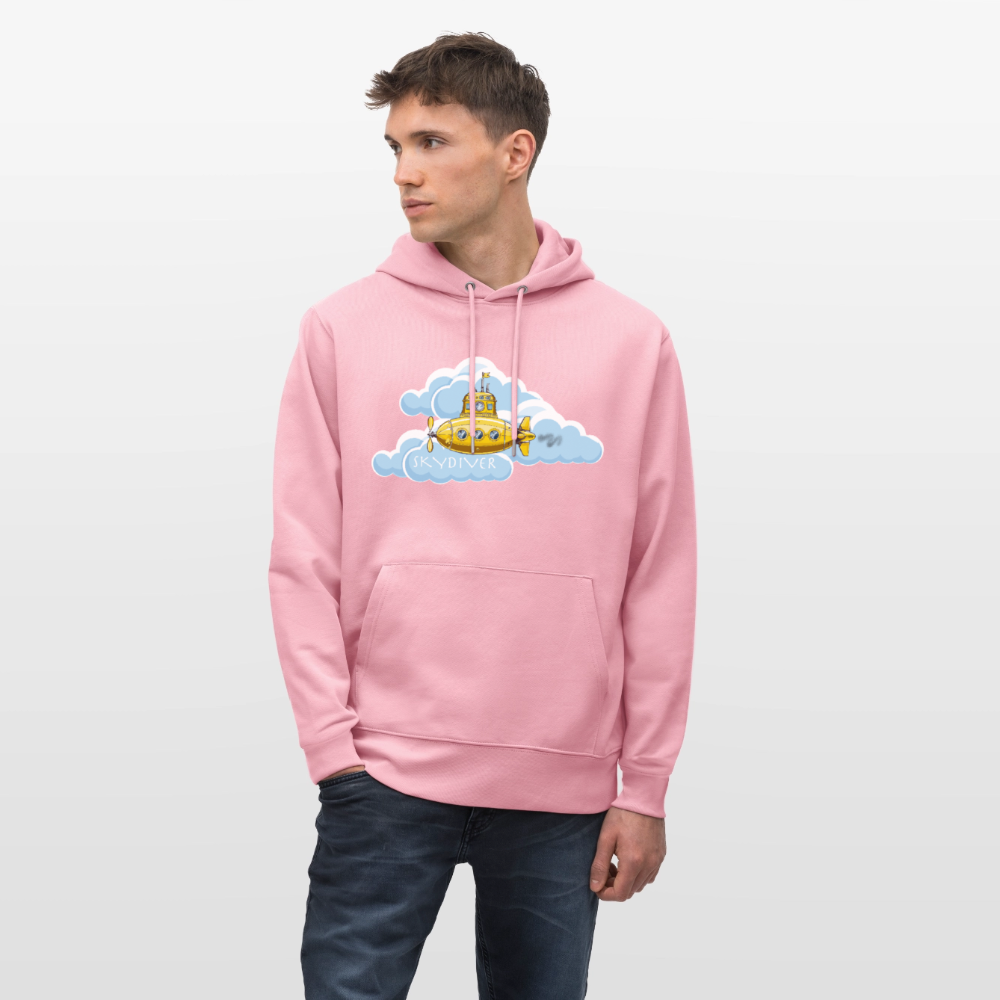 Unisex Bio-Hoodie mit SKYDIVER PRINT - Lila Traum