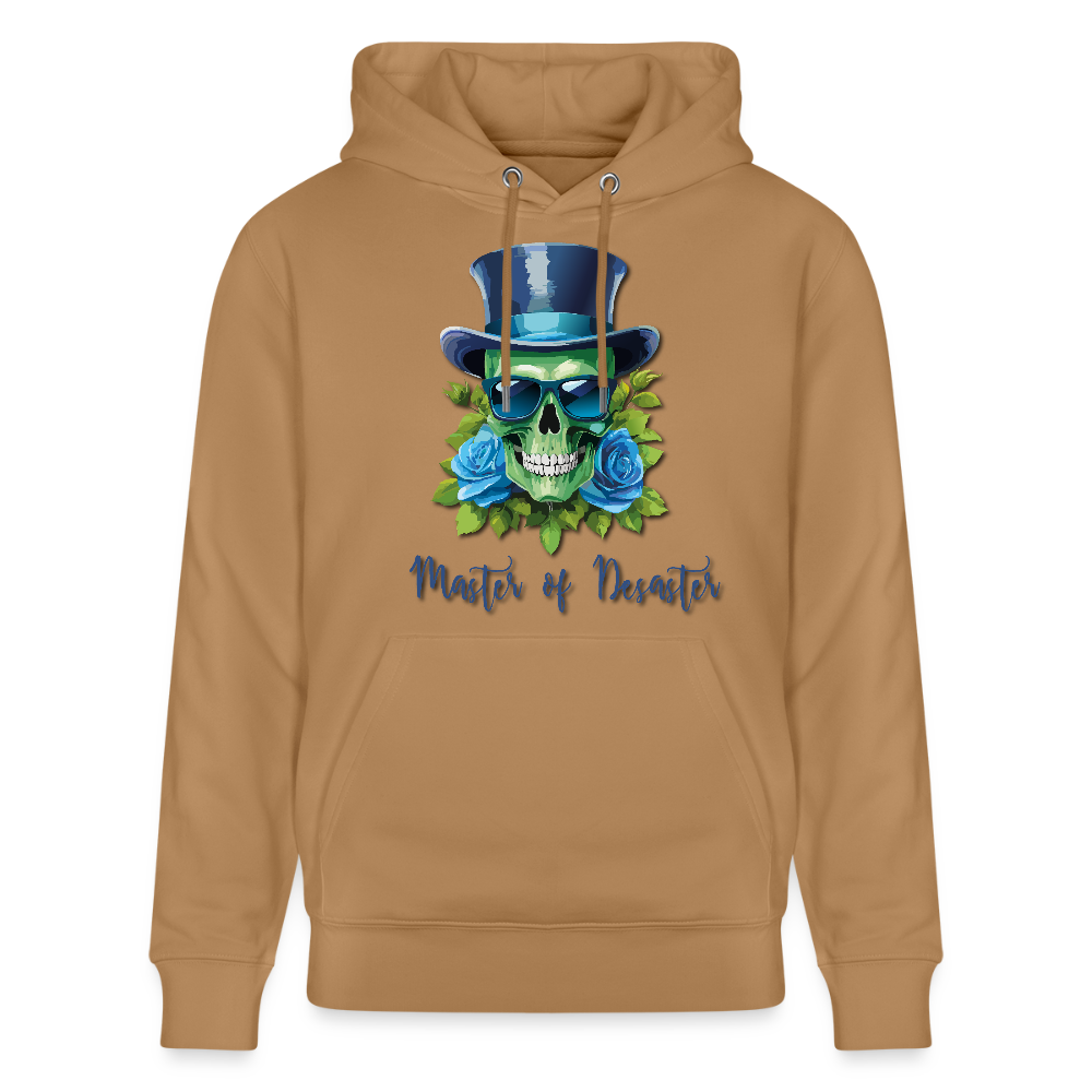 Unisex Hoodie mit MASTER OF DESASTER SKULL PRINT - Karamell 