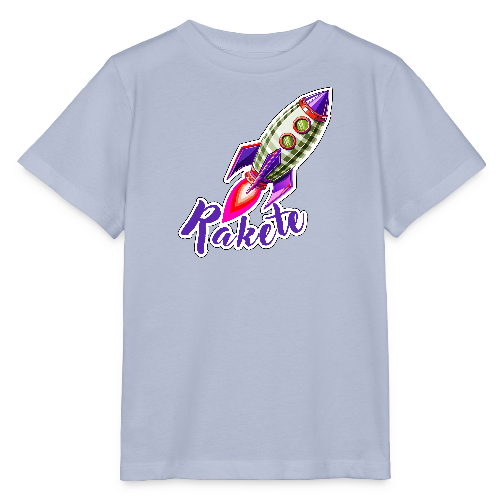 MNJS KIDS Bio T-Shirt mit RAKETE PRINT - Lavendel-Violett