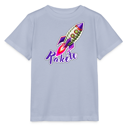 MNJS KIDS Bio T-Shirt mit RAKETE PRINT - Lavendel-Violett