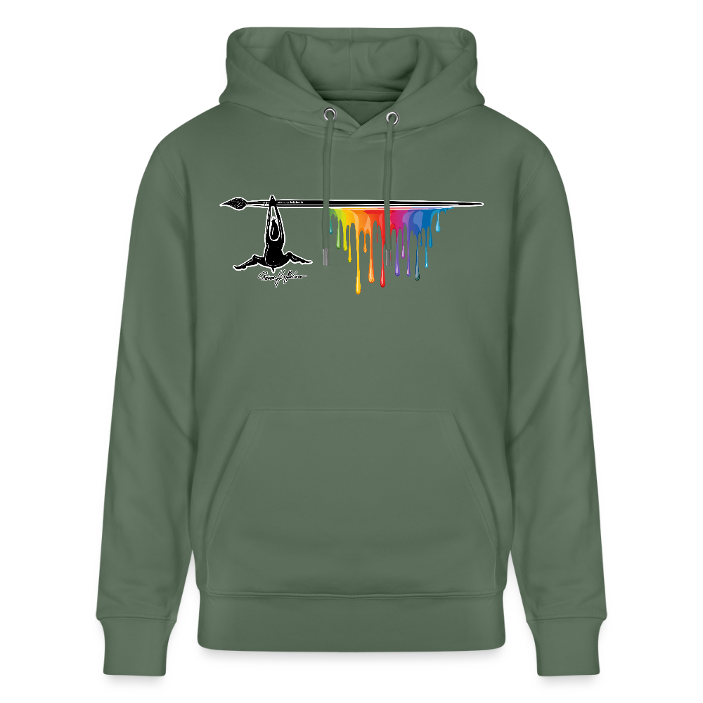 Unisex Hoodie mit TUSCHEMÄNNCHEN PRINT - Tanngrün