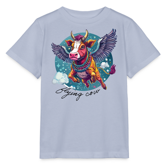 MNJS KIDS Bio T-Shirt mit FLYING COW PRINT - Lavendel-Violett