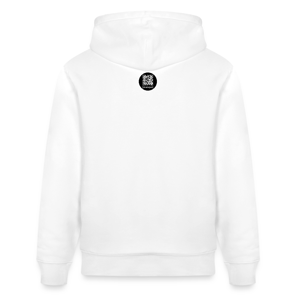 Unisex Bio-Hoodie mit KEEP CALM PRINT - Weiß