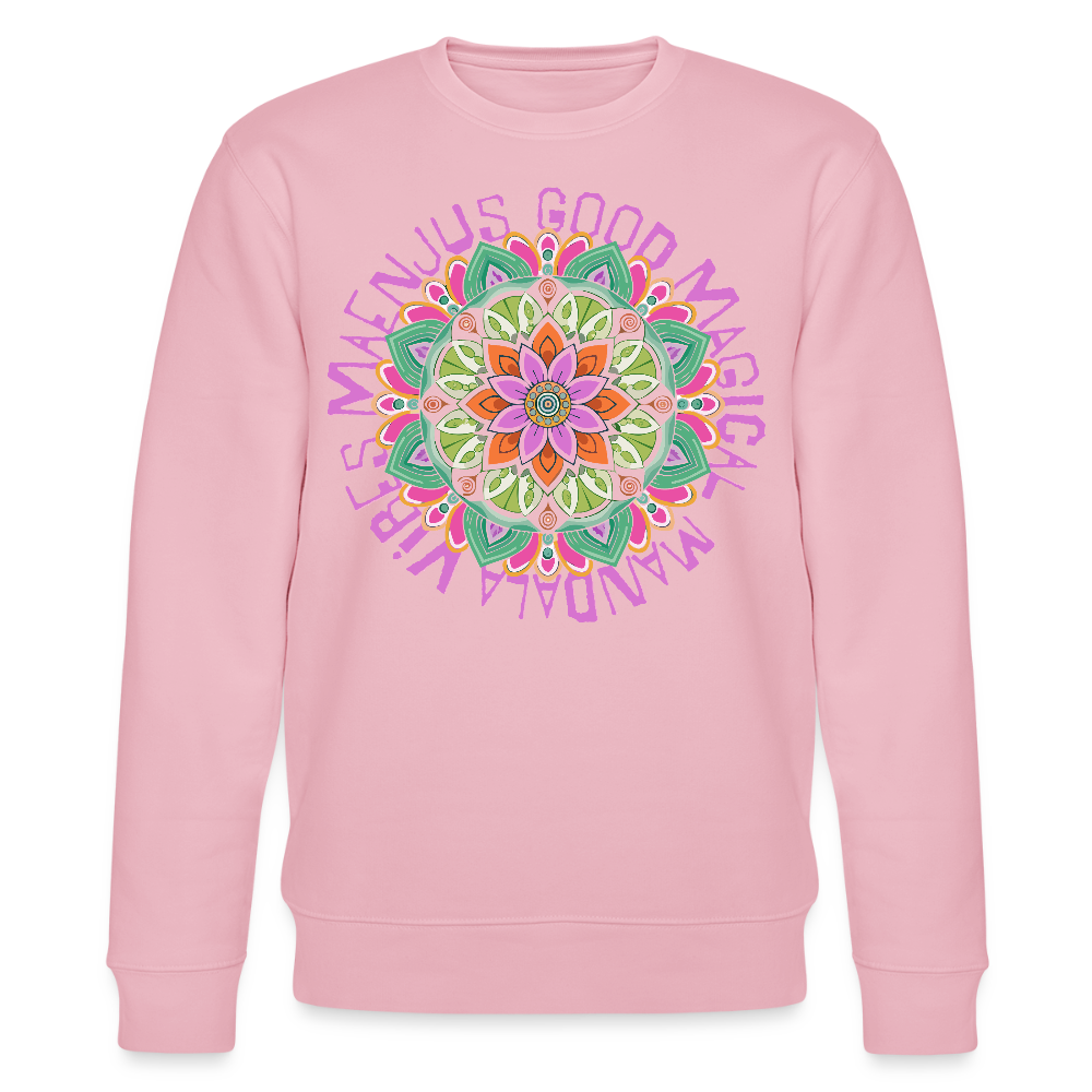 Unisex Bio-Sweatshirt mit MANDALA VIBES PRINT - Hellrosa