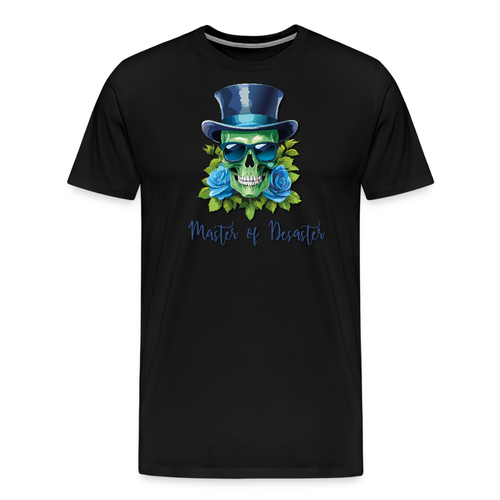 Männer Premium T-Shirt mit MASTER OF DESASTER PRINT - Schwarz