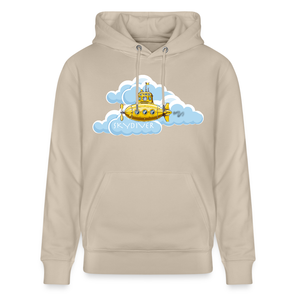 Unisex Hoodie mit SKYDIVER PRINT - Beige