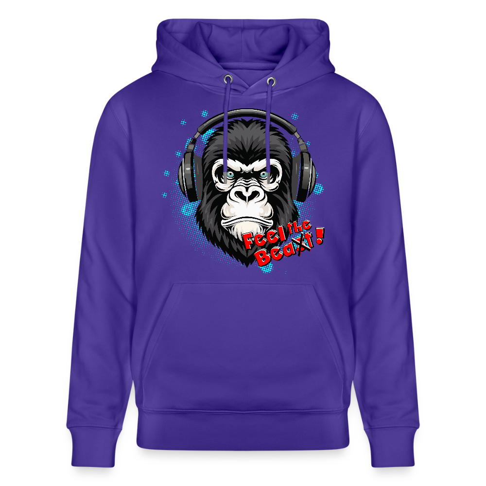 Unisex Hoodie mit FEEL THE BEA(S)T PRINT - Purple Love 