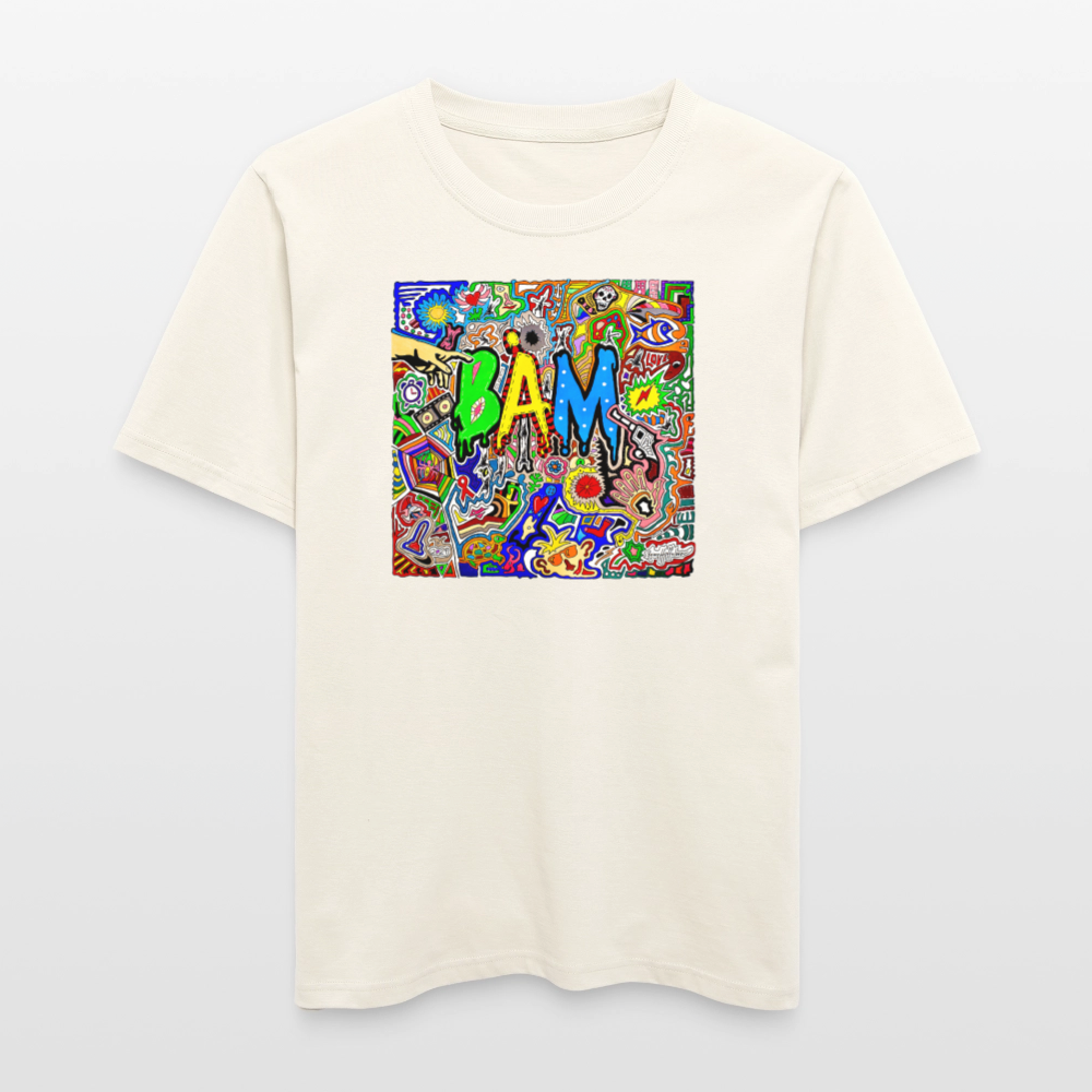 Unisex Bio-T-Shirt mit BÄM PRINT - Naturweiß 