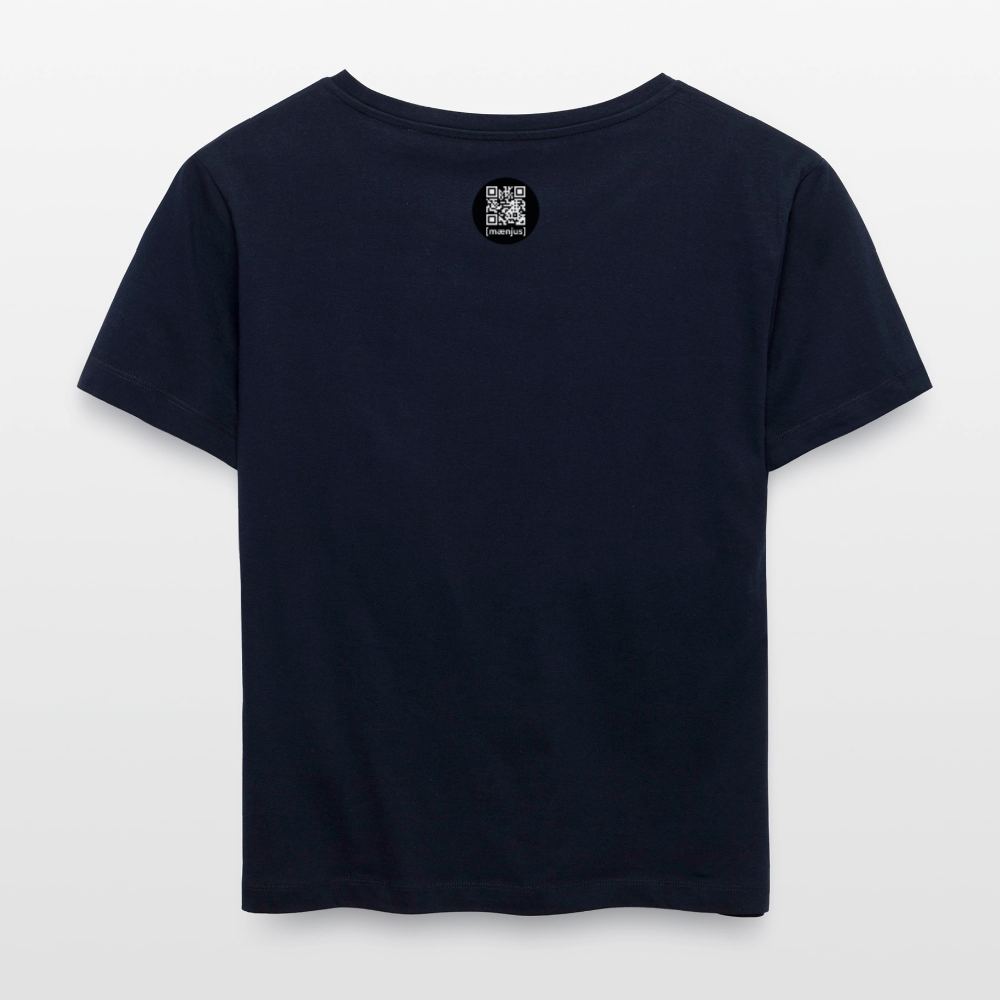 Frauen T-Shirt mit WINDROSE PRINT - Navy