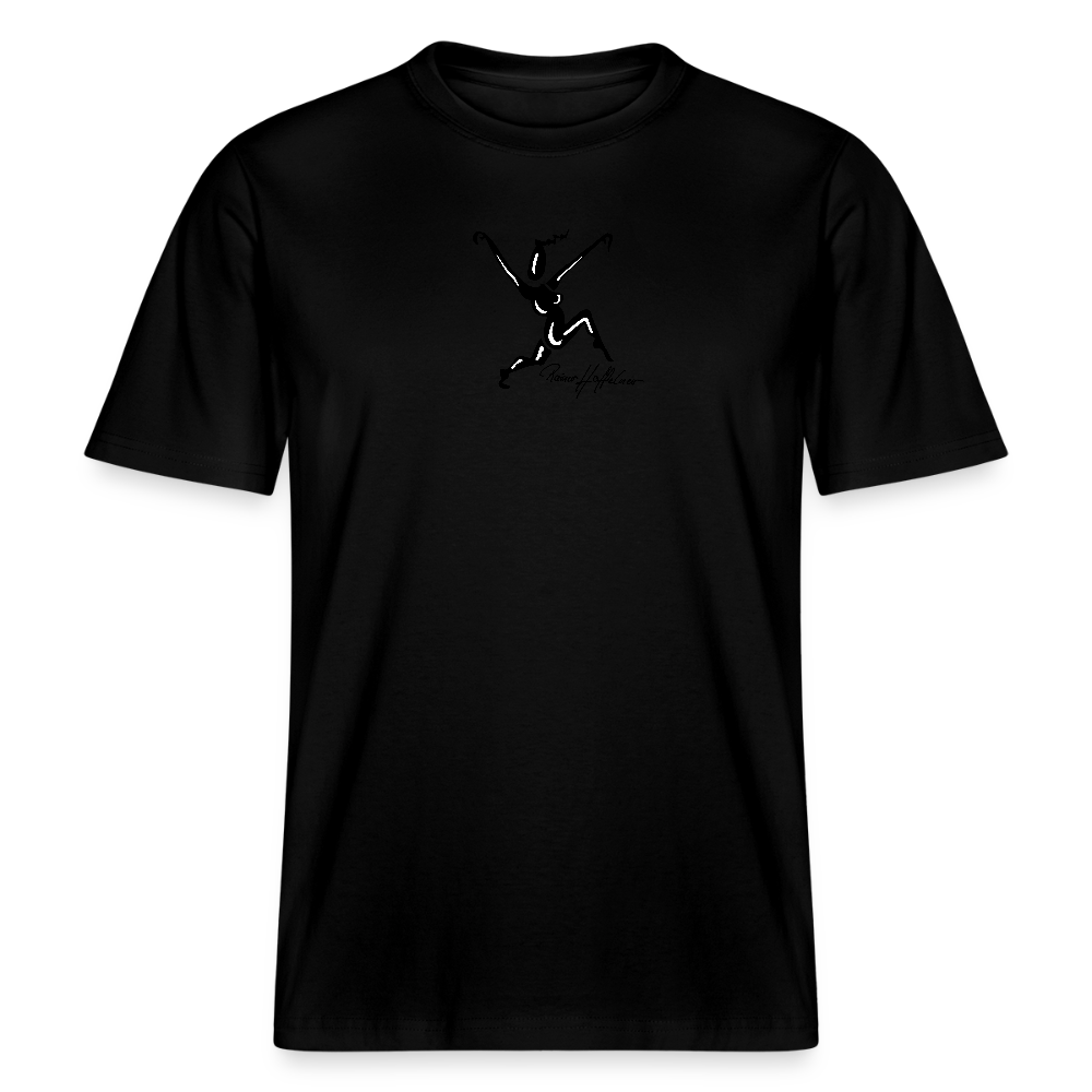 Unisex Bio-T-Shirt mit TUSCHEWEIBCHEN PRINT - Schwarz