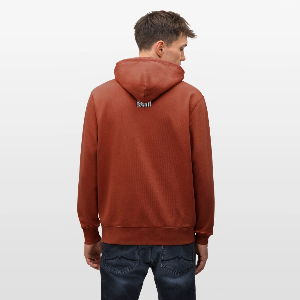 Unisex Bio-Hoodie mit TUSCHEMÄNNCHEN PRINT - Terrakotta