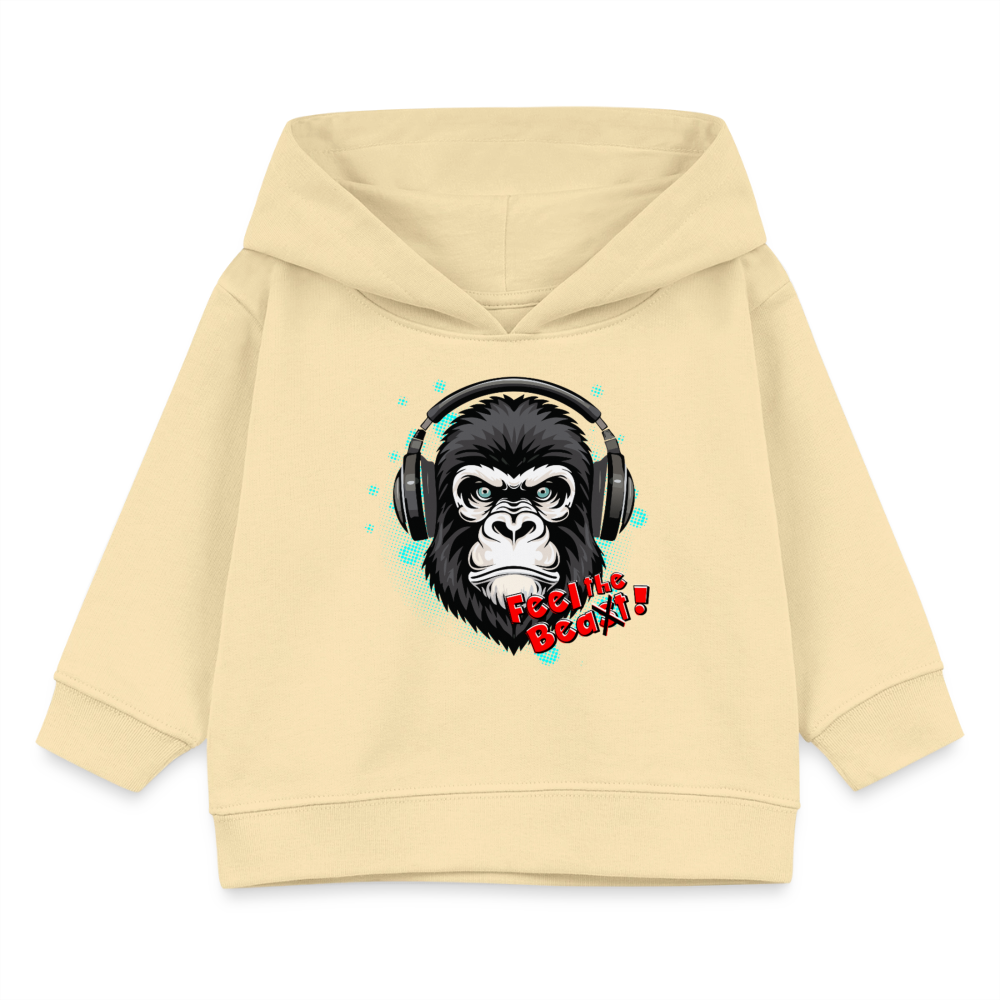 MNJS KIDS Bio Hoodie mit FEEL THE BEA(S)T PRINT - Creme