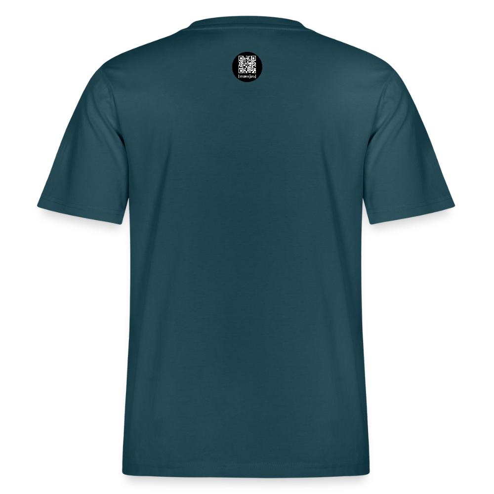 Unisex Bio-T-Shirt mit KEEP CALM PRINT - Dunkles Petrol
