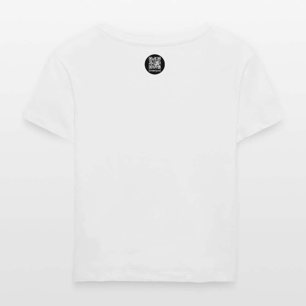 Rundhals Frauen Bio-T-Shirt mit Mandala Vibes PRINT - Weiß