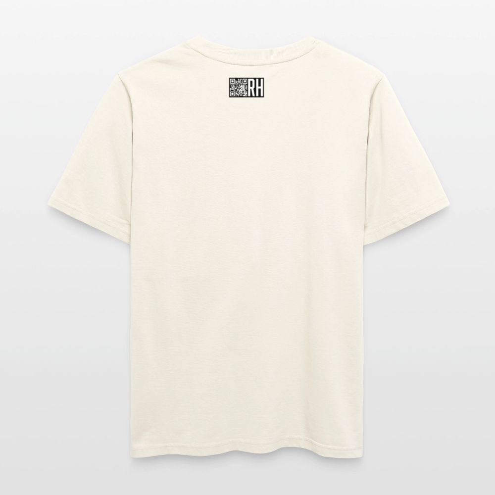 Unisex Bio-T-Shirt mit ICE ICE BABY PINGUIN PRINT - Naturweiß 