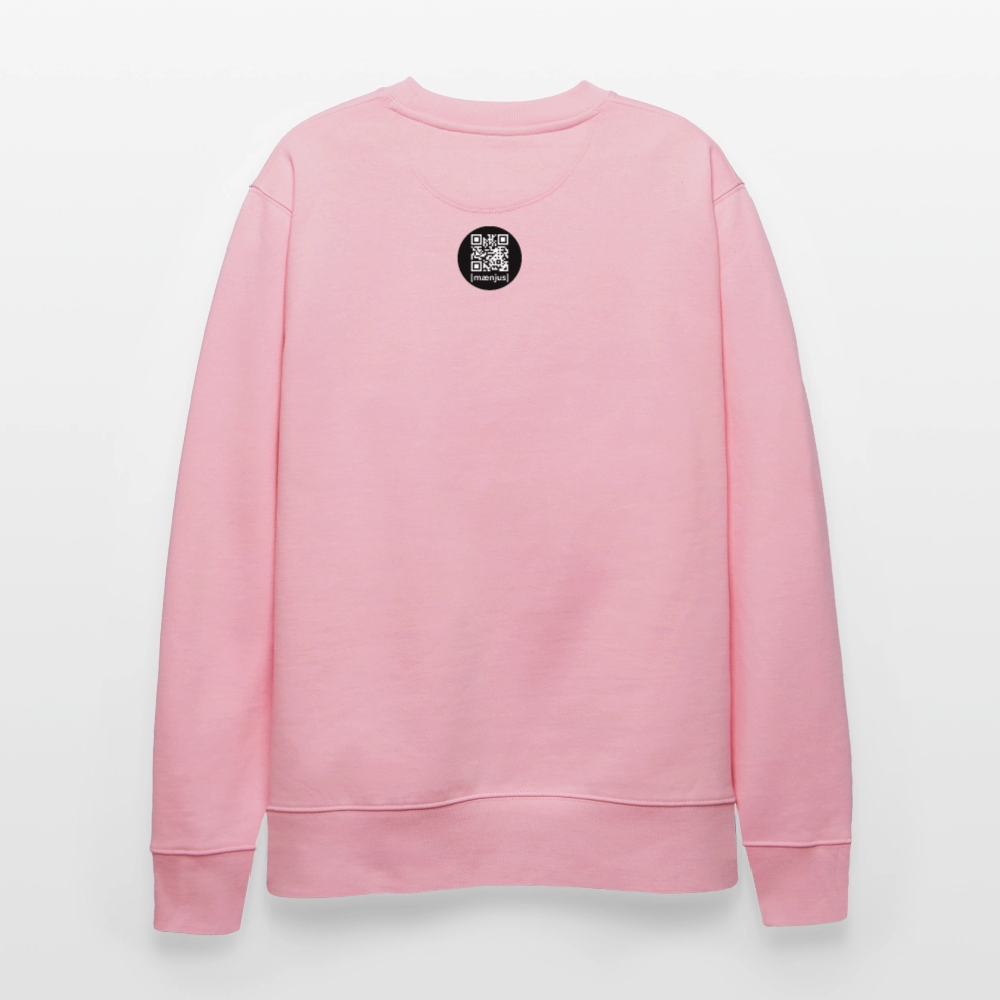 Unisex Bio-Sweatshirt mit BOBBLEHAT DOGCOMPANY PRINT - Hellrosa