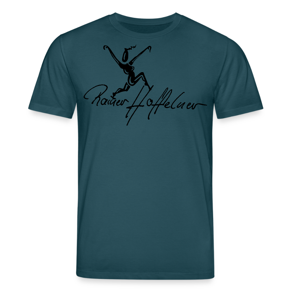 Unisex Bio-T-Shirt mit TUSCHEWEIBCHEN PRINT - Dunkles Petrol