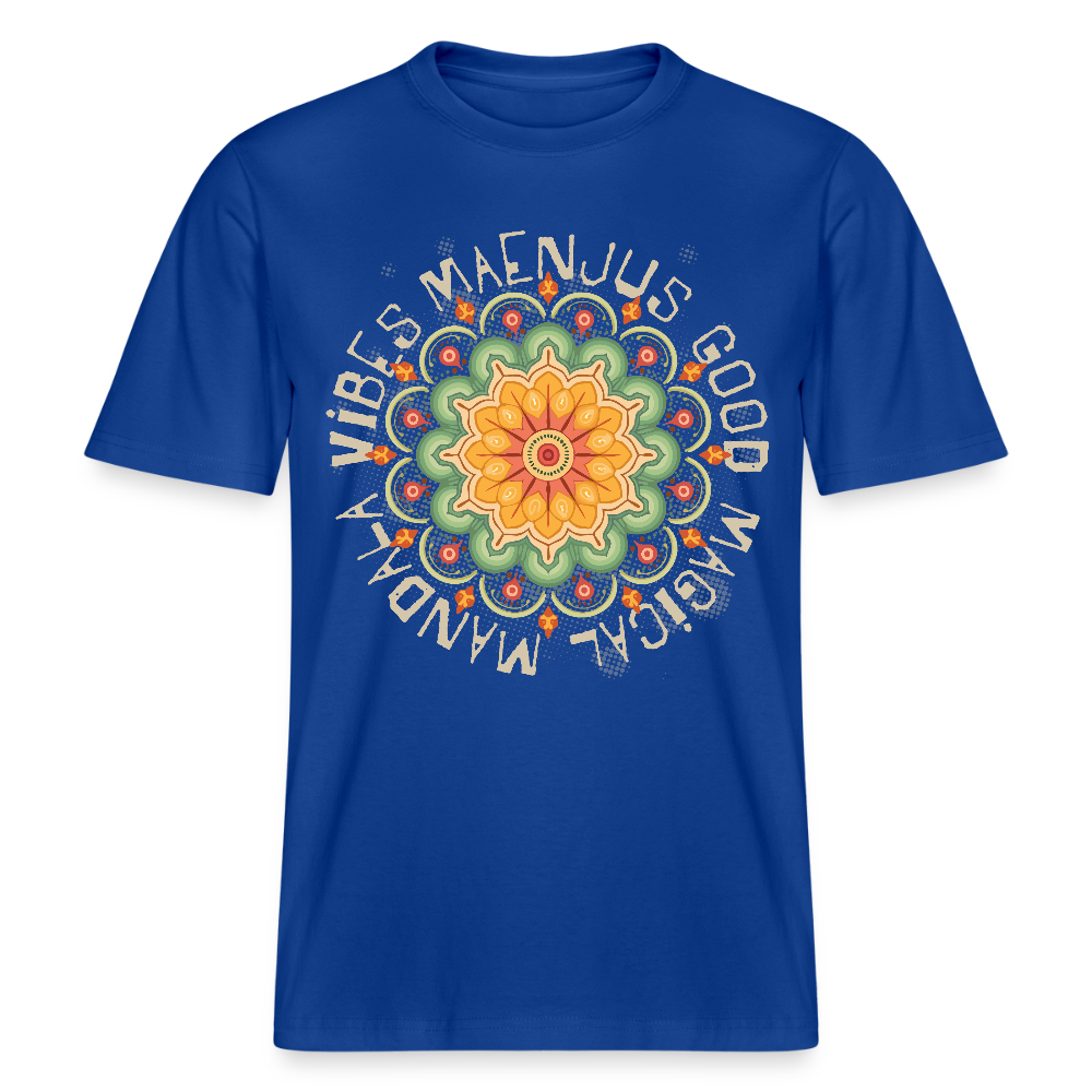 Unisex Bio-T-Shirt mit MANDALA VIBES PRINT - Dunkelblau