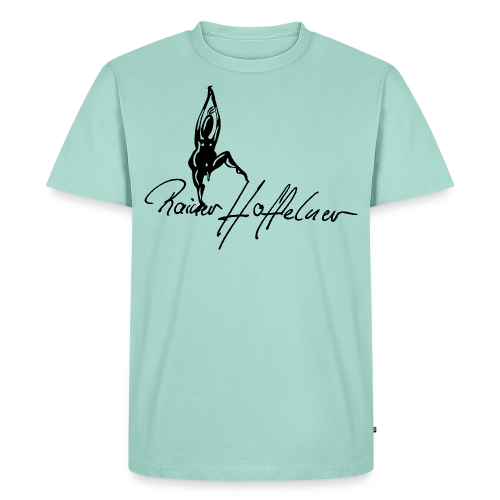 Männer Premium T-Shirt mit TUSCHEMÄNNCHEN PRINT - Mint 