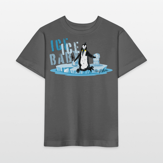 MNJS KIDS Bio T-Shirt mit ICE ICE BABY PRINT - Anthrazit