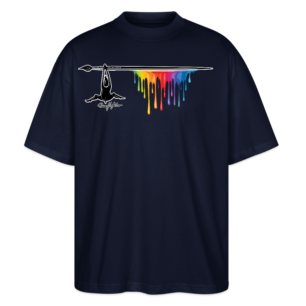 Oversized Unisex T-Shirt mit MÄNNLE PRINT - Navy