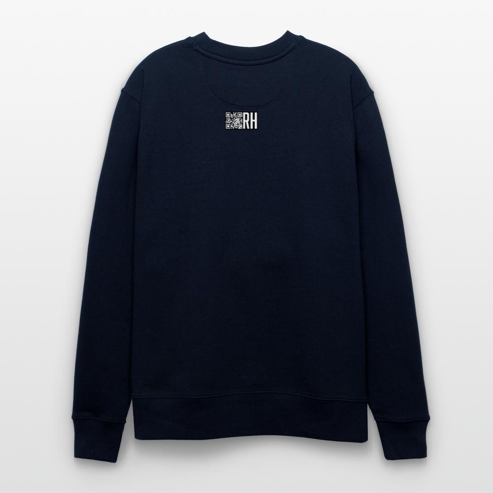 Unisex Bio-Sweatshirt mit CREATIVE VIRUS INSIDE PRINT - Navy