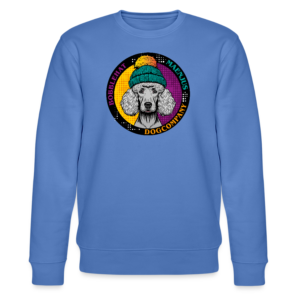 Unisex Bio-Sweatshirt mit BOBBLEHAT DOGCOMPANY PRINT - Blau