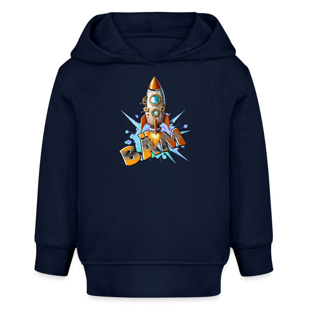 MNJS KIDS Bio Hoodie mit BÄM PRINT - Navy
