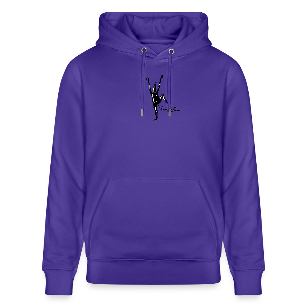 Unisex Bio-Hoodie mit TUSCHEMÄNNCHEN PRINT - Purple Love 