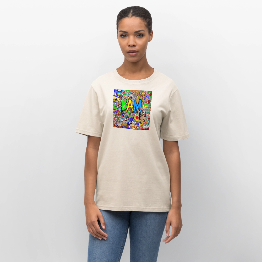 Unisex Bio-T-Shirt mit BÄM PRINT - Naturweiß 