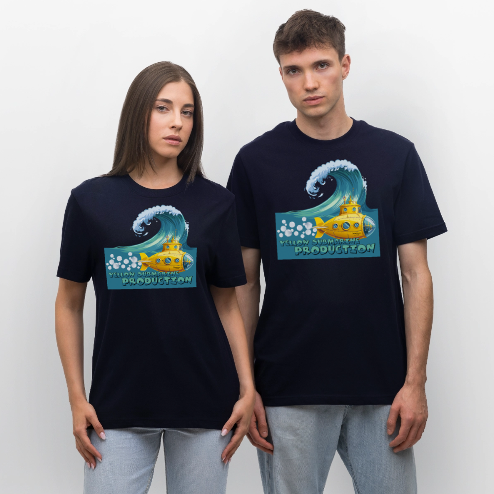 Unisex Bio-T-Shirt mit YELLOW SUBMARINE PRODUCTION PRINT - Navy