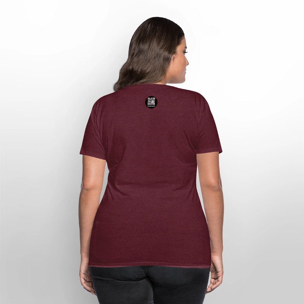 Frauen Premium T-Shirt mit OKTOBERFEST SKULL GIRL PRINT - Burgunderrot