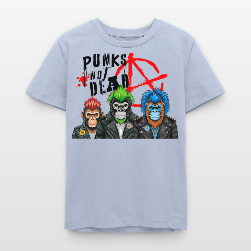 MNJS TEENS Bio T-Shirt mit PUNKS NOT DEAD PRINT - Lavendel-Violett