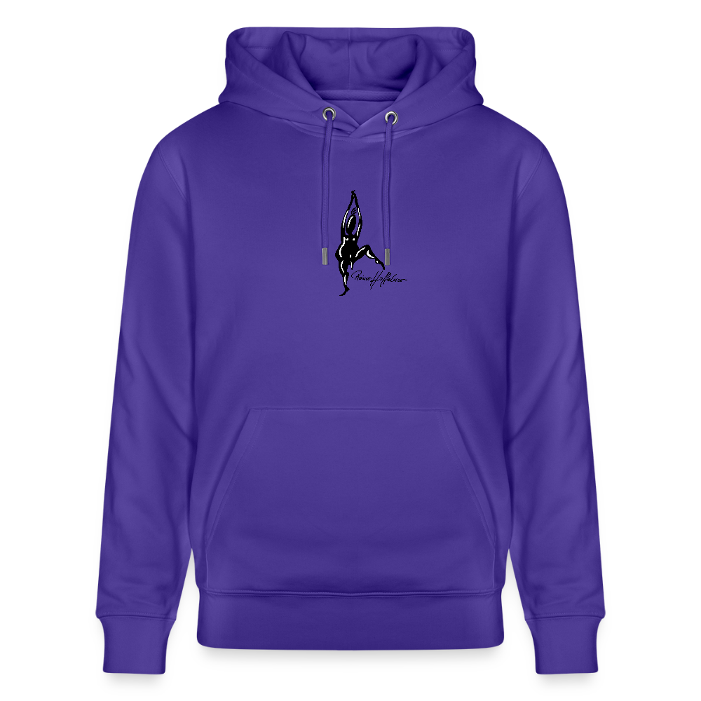Unisex Bio-Hoodie mit TUSCHEMÄNNCHEN PRINT - Purple Love 