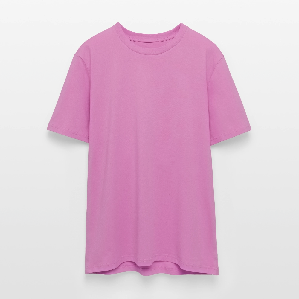 Unisex Bio-T-Shirt mit Flying Cow Print Rückseite - Pink