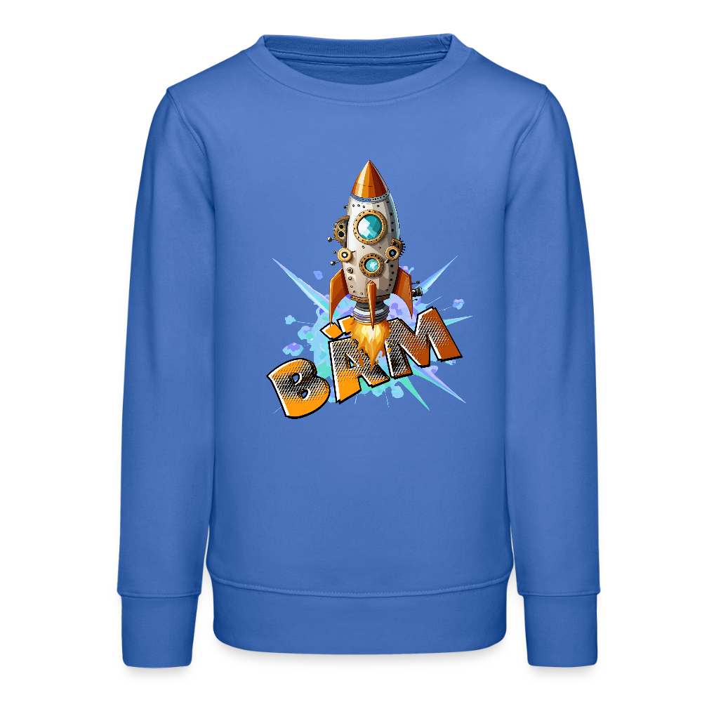 MNJS TEENS Bio Sweatshirt mit BÄM PRINT - carolina Blue