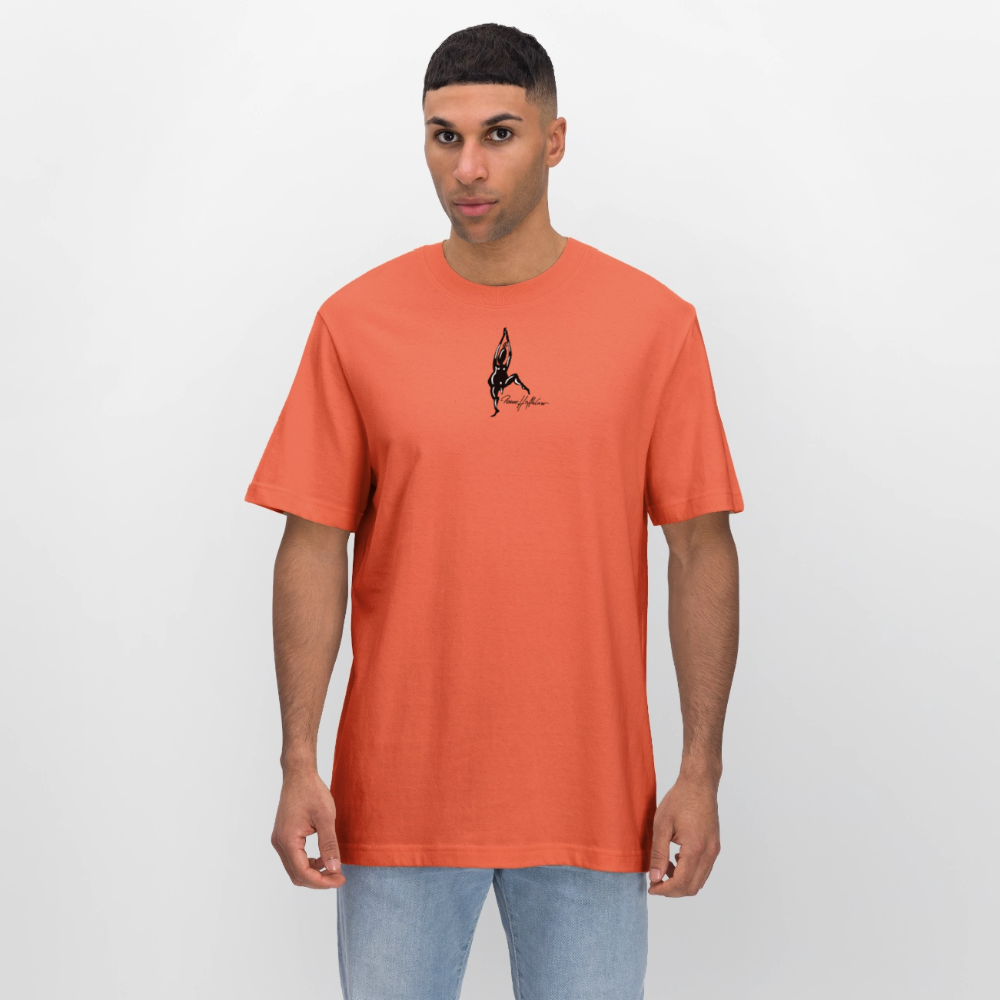 Unisex Bio-T-Shirt mit TUSCHEMÄNNCHEN PRINT - Hellrot