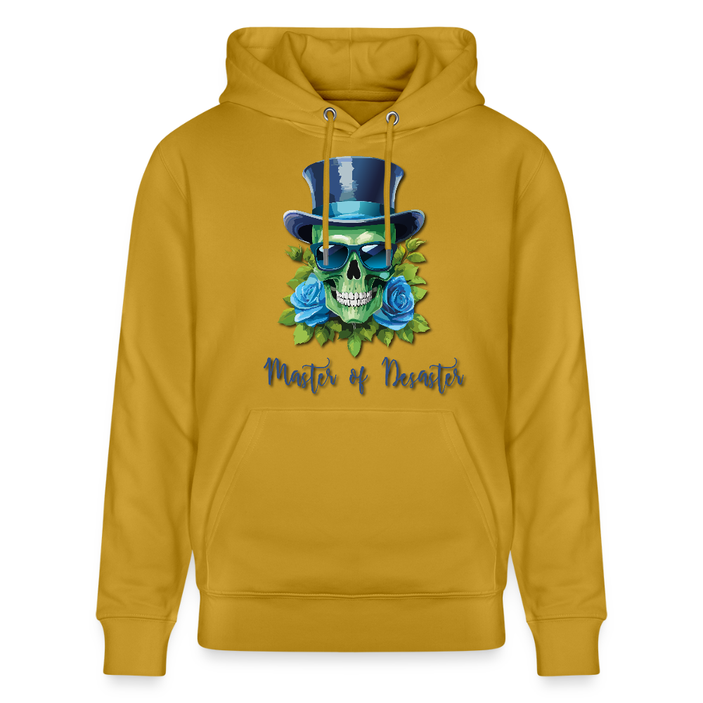 Unisex Hoodie mit MASTER OF DESASTER SKULL PRINT - Ocker