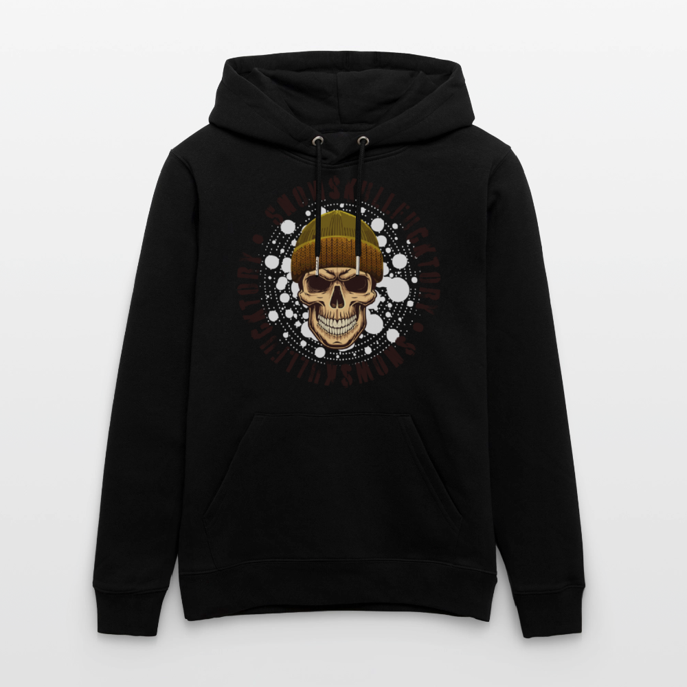 Unisex Hoodie mit SNOWSKULL PRINT - Schwarz