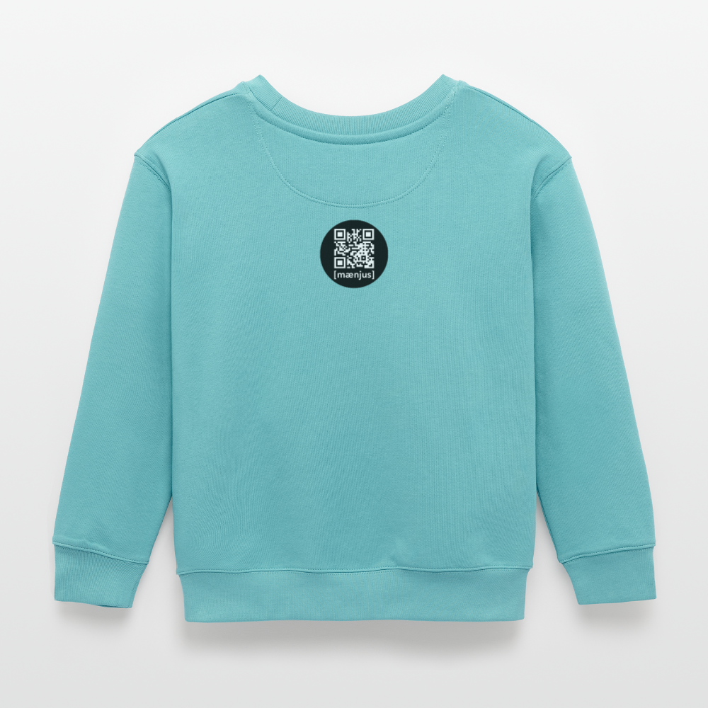 MNJS KIDS Mini Changer Bio Sweatshirt mit RAKETE PRINT - Pastelltürkis