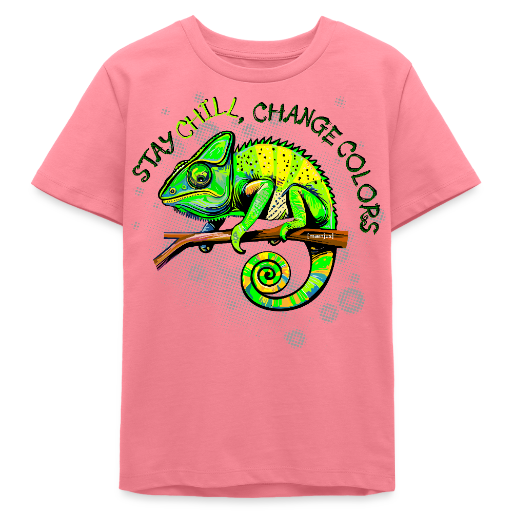 MNJS TEENS Bio T-Shirt mit CAMAELEON PRINT - Pink 